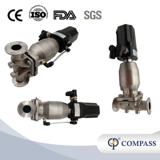 1/2 polegada de 12,7 mm de alta qualidade higiênica de aço inoxidável SS316L Pneumático SMS CLAMP DIAFRAGMA VAVLE COM CABEÇA DE CONTROL