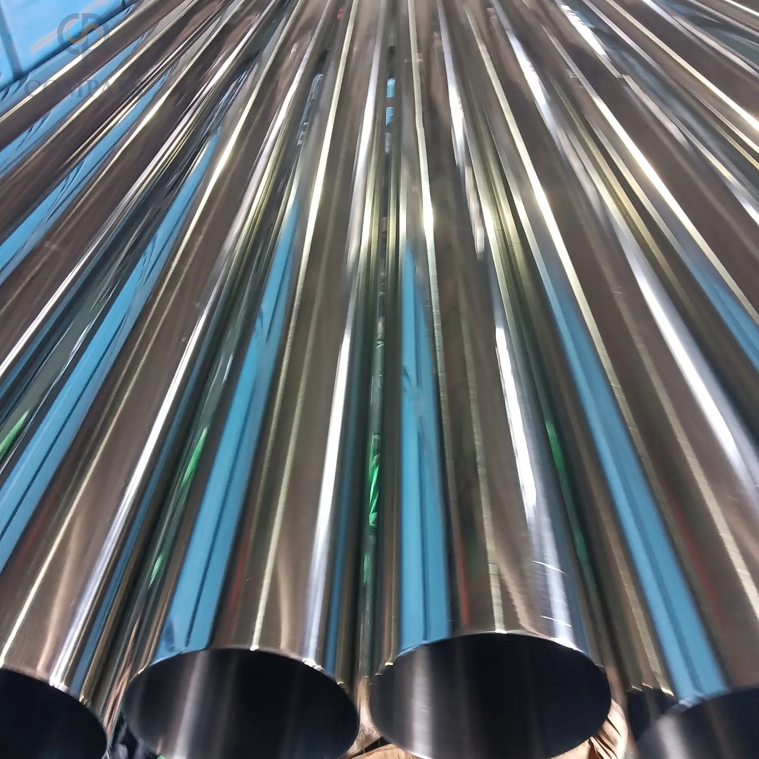 Preço por atacado Fábrica de aço inoxidável SS304 SMS 254mmx2mm higiênico higiênico redondo tubo de costura com espelho