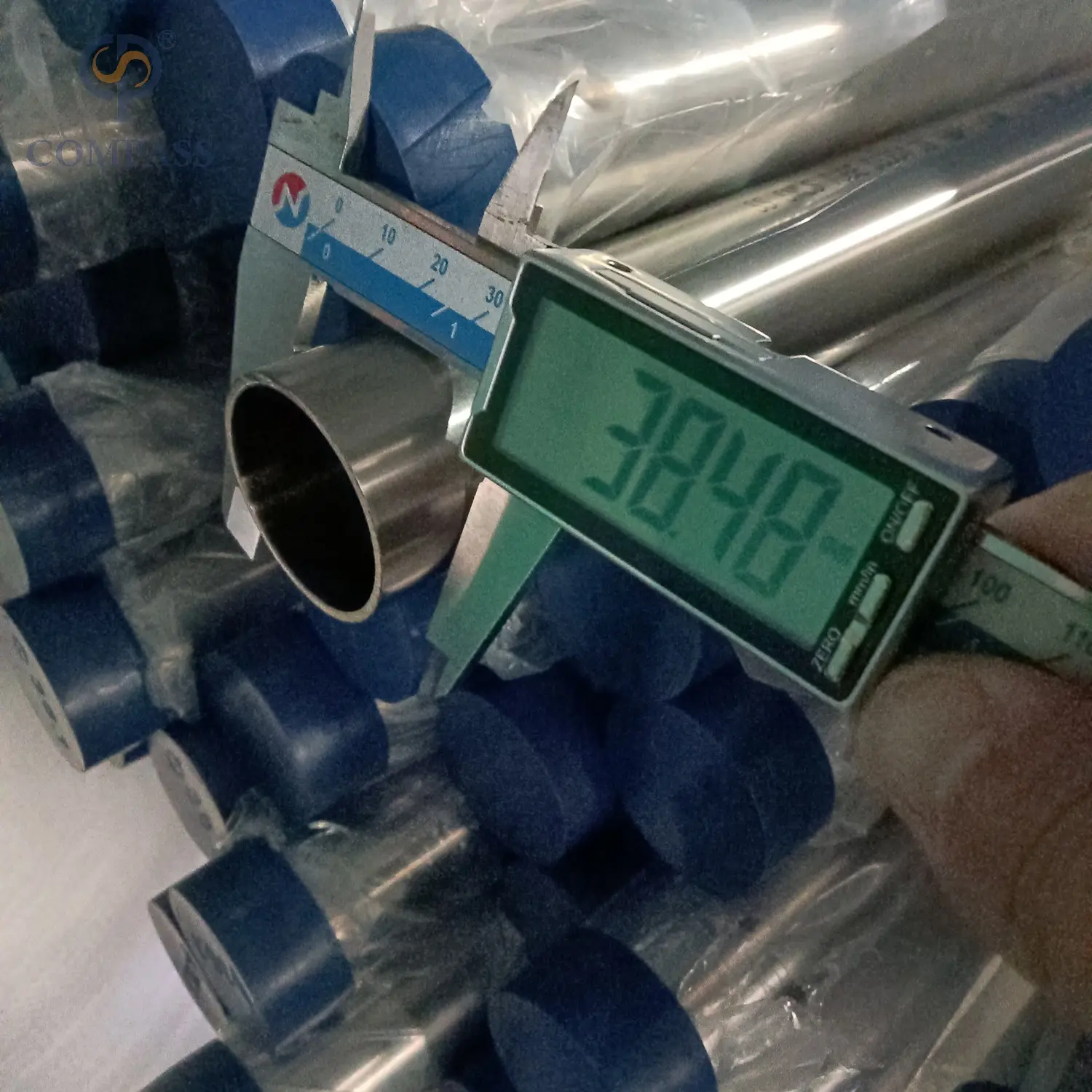 38.1mm 1,5 polegada de qualidade alimentar preços de fábrica por atacado higiênico higiênico aço inoxidável SS304 Tubo sem costura redondo com esmalte de espelho