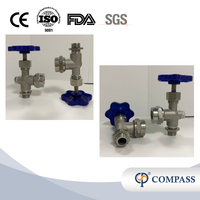 Calibre nivelado superior e inferior rosqueado homem industrial da categoria BSPP de 12.7MM SS316L