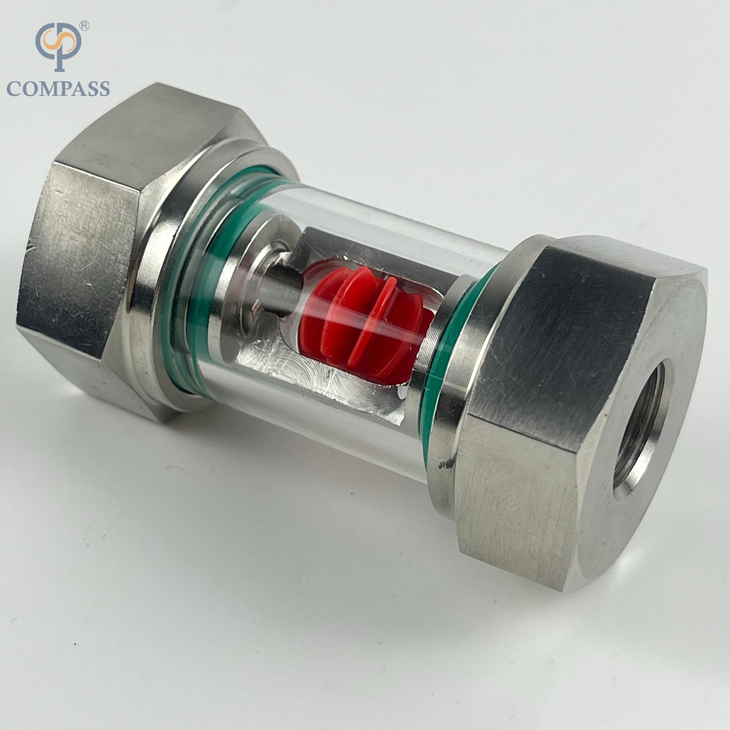 SS304 Indicador de fluxo de água do impulsor de aço inoxidável