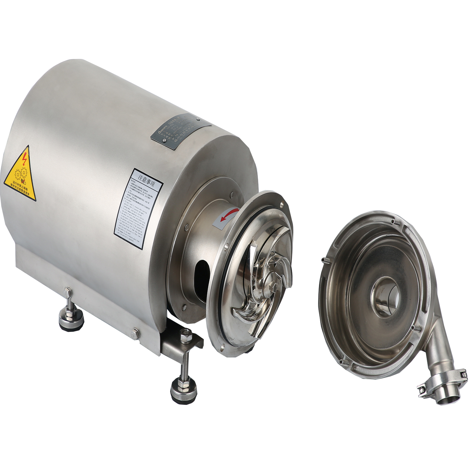 KSCP-14-50-5.5 Higiênica sanitária de aço inoxidável higiênico Bomba centrífuga de capa redonda com selo mecânico+único fase
