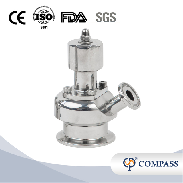 Válvula de amostragem de alta qualidade de higiene SS316L com tampa de aço inoxidável