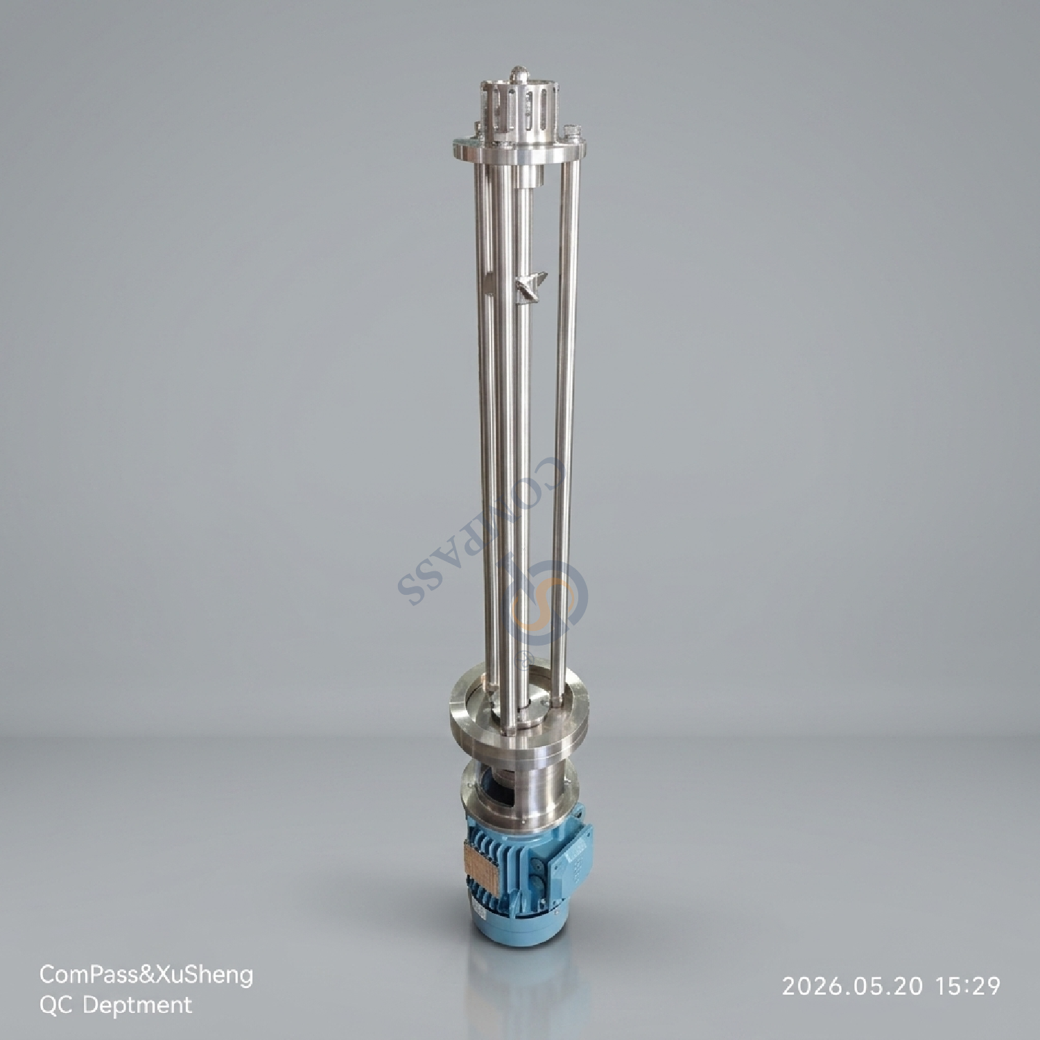 Emulsionante de dispersão de alto cisalhamento intermitente de SS316L 2.2KW para pigmentos de mistura