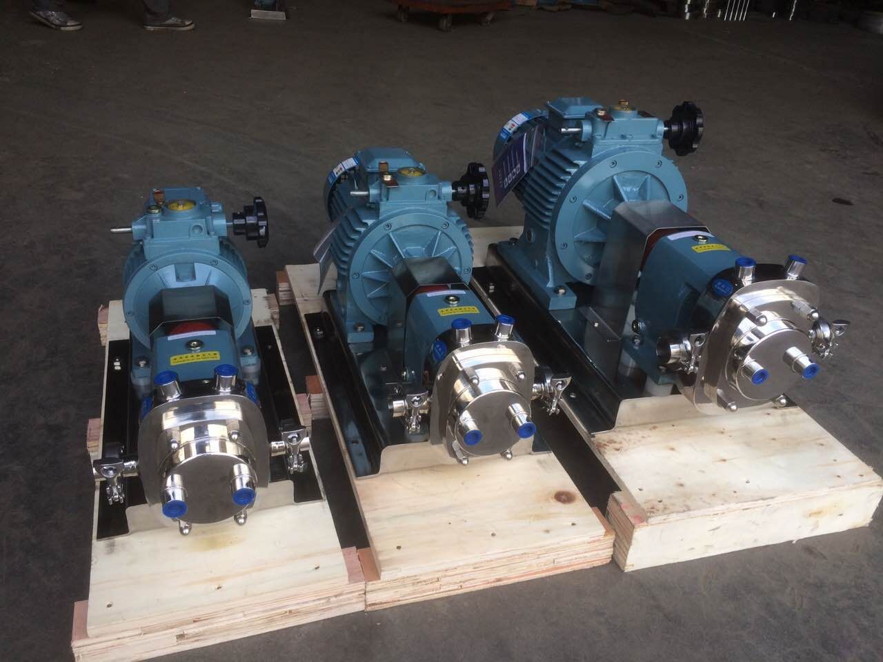 Bomba de lobo de a&ccedil;o inoxid&aacute;vel sanit&aacute;ria