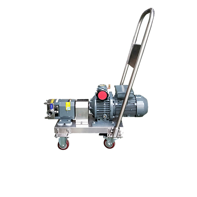 Bomba de três lóbulos com rotor de aço inoxidável sanitário da China