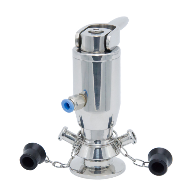 Válvulas de amostragem pneumática e manual assépticas de aço inoxidável
