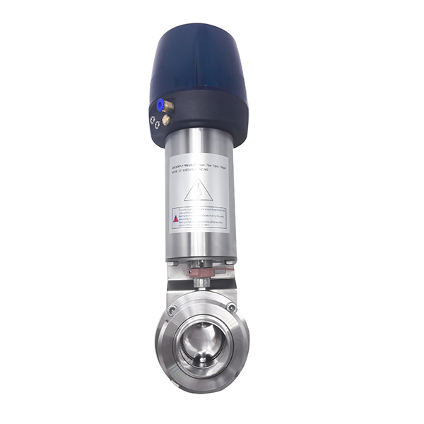 Válvulas Borboleta de Rosca Pneumática Sanitária com Controle Inteligente