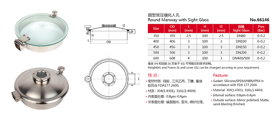Desenho de buchhole n&atilde;o de press&atilde;o sanit&aacute;ria com vis&atilde;o completa