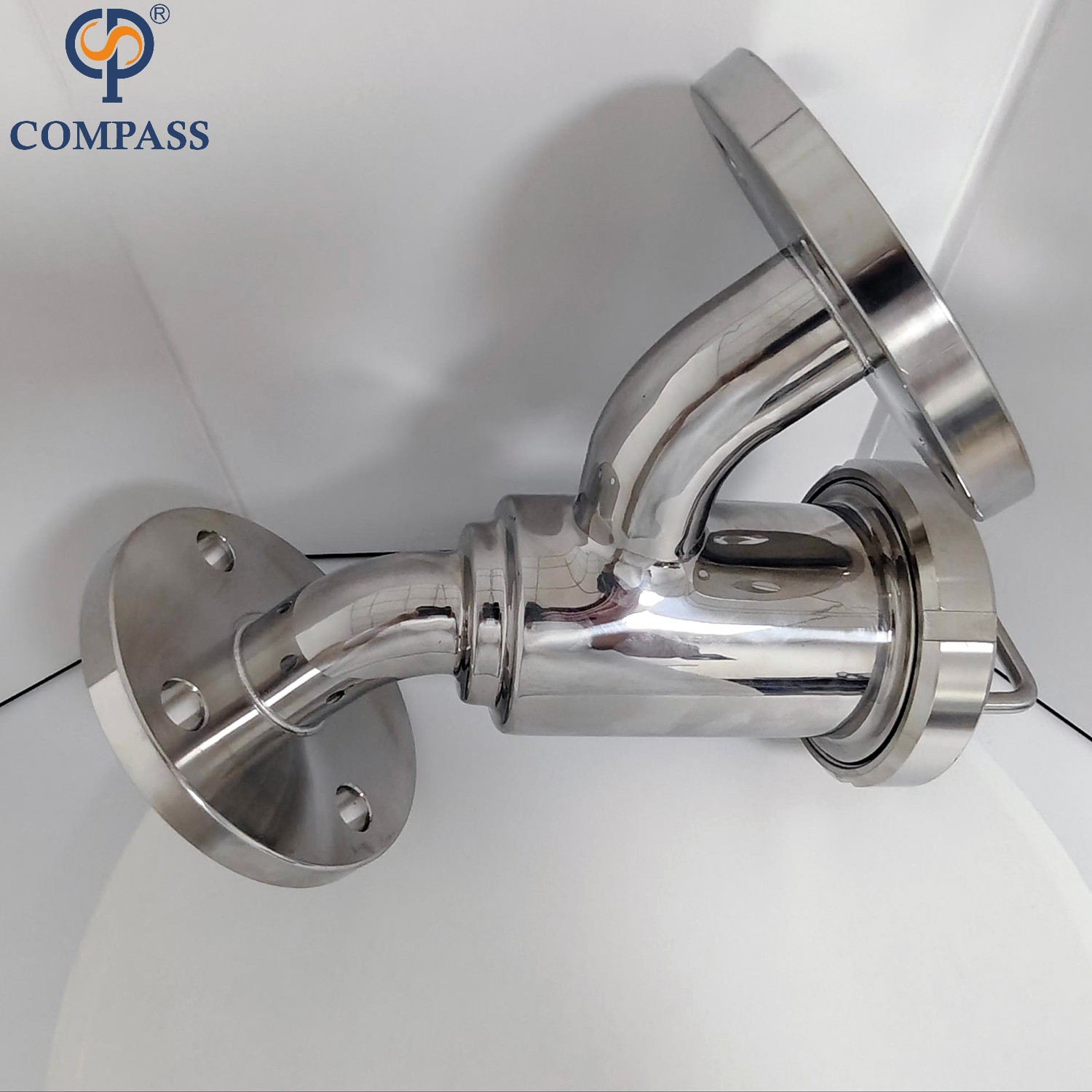 Filtro de elemento 80Mesh Mirror Polished SS304 DN40 PN16 flangeou filtros de cotovelo Y