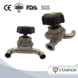 1/2 polegada de 12,7 mm de alta qualidade higiênica de aço inoxidável SS316L SMS CLAMP DIAPHRAGMA UTILO 