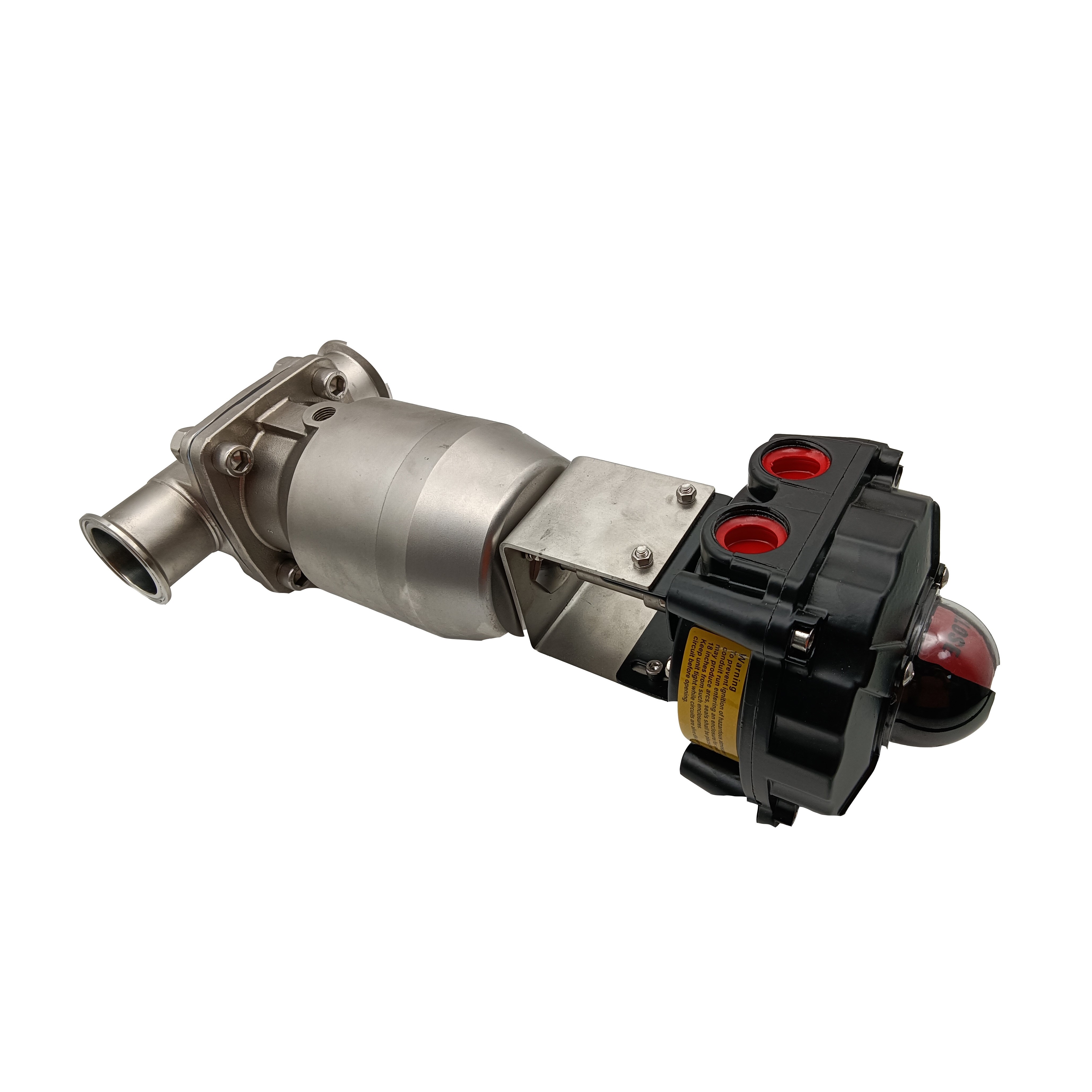 1 polegada de 25,4 mm de alta qualidade higiênica higiênica aço inoxidável SS316L Pneumático SMS CLAMP DIAFRAGMA VAVLE COM LIMITE