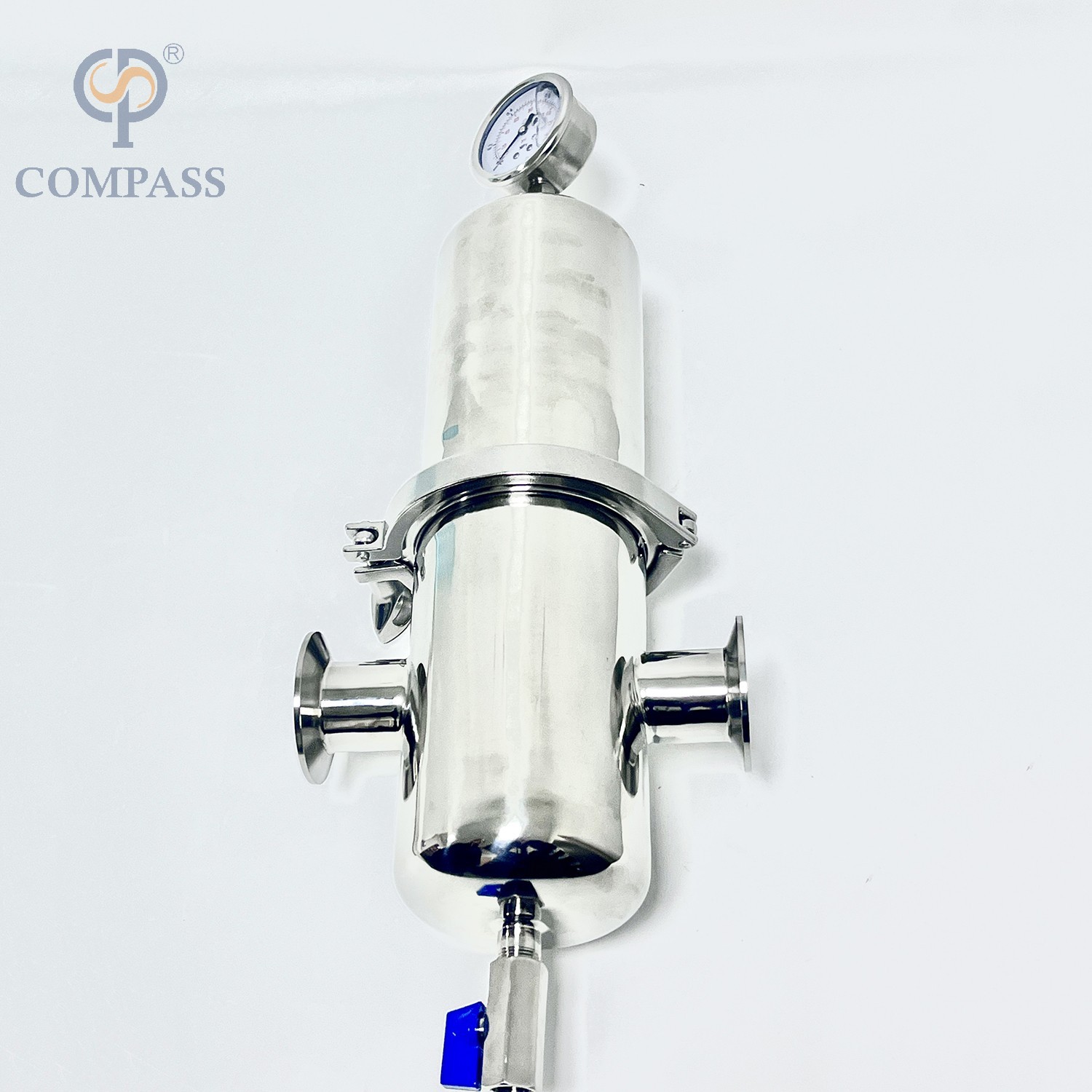 alojamento de filtro do vapor da braçadeira de 0.2um SS316L TC50.5MM com PTFE dentro do elemento