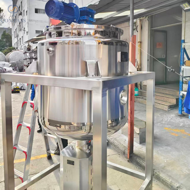 POLIMENTO DE ESPELHO INTERNO E EXTERIOR SS304 SEM PRESSÃO 500L TANQUE DE MISTURA REVESTIDO A VAPOR COM CAMADA DE ISOLAMENTO