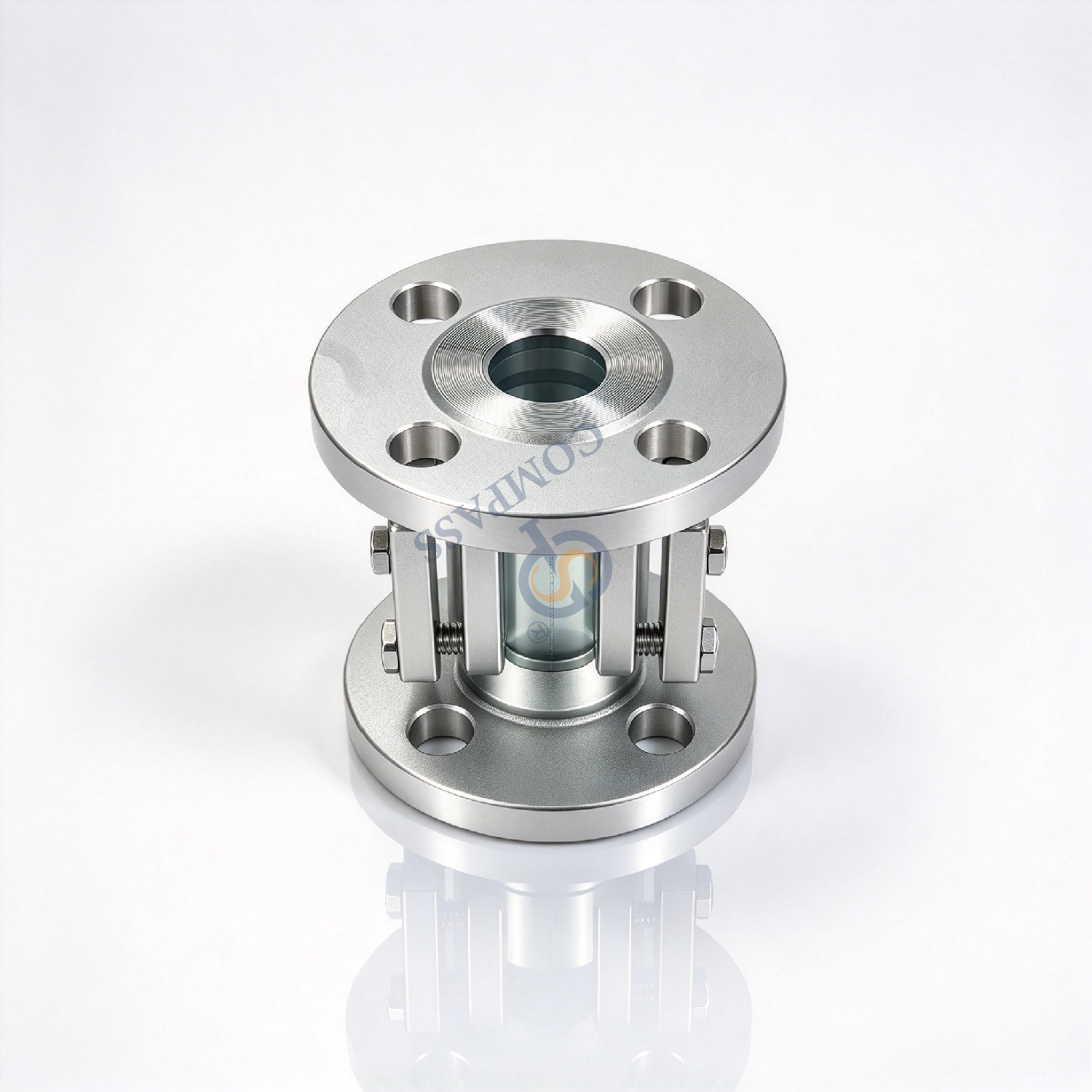 150LBS 1 Polegada SS304 Flange Visor Cruzado com Junta de PTFE e Vidro Temperado