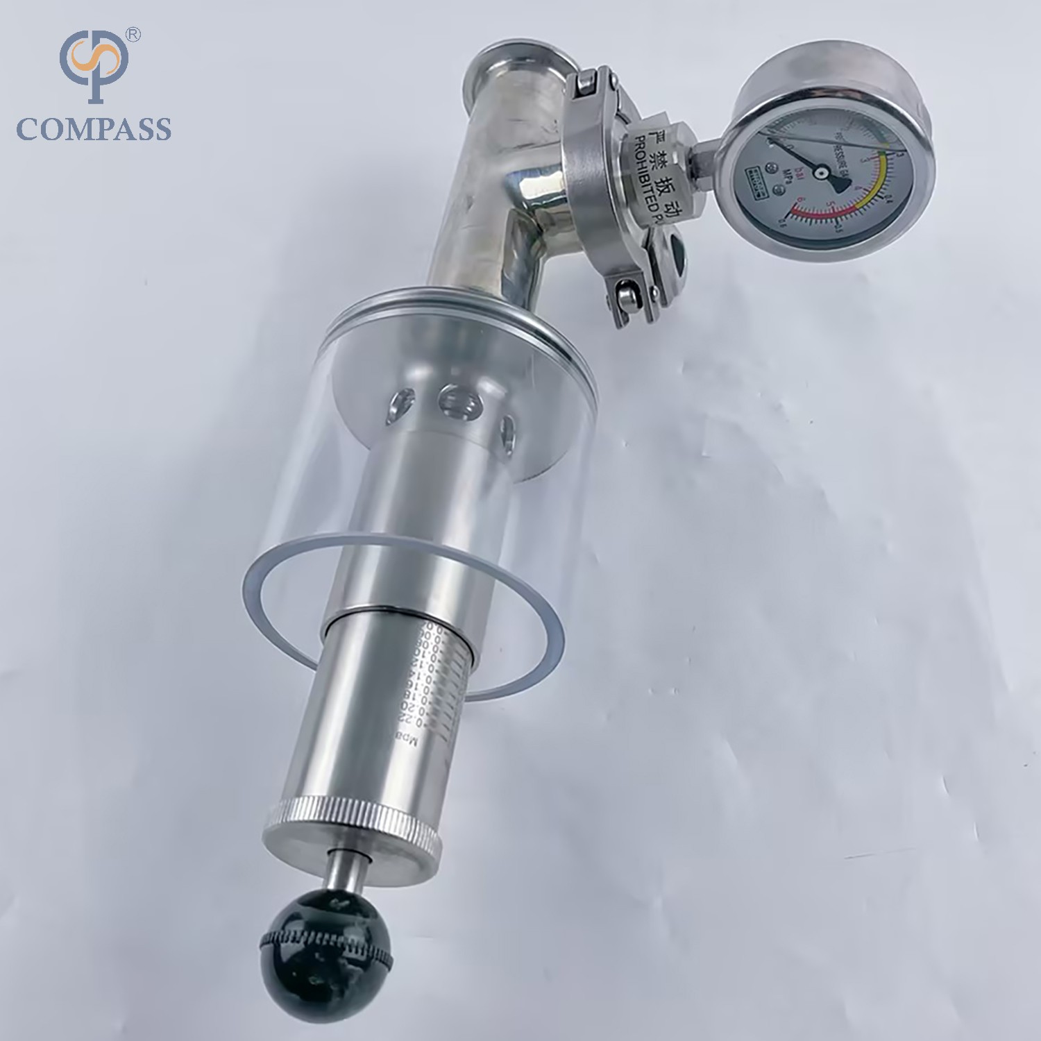 38.1MM TC50.5MM asséptico esterilizam válvulas de exaustão verticais da braçadeira SS316L do modelo