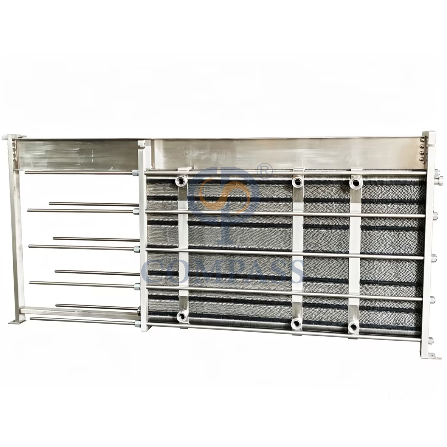 BR033-116M² SS316L 0,6 mm placas SS304 quadro completo DN50 Union trocador de calor de placa de quatro estágios multiestágio com junta de borracha EPDM