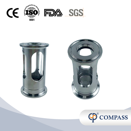 DN15 Sanitário aço inoxidável Compact Gramp Sight Glass