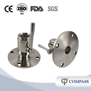 Preço do fabricante DN50 Aço inoxidável Válvula de esfera do tipo de flange pesado com alça manual
