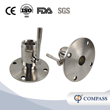 Preço do fabricante DN50 Aço inoxidável Válvula de esfera do tipo de flange pesado com alça manual