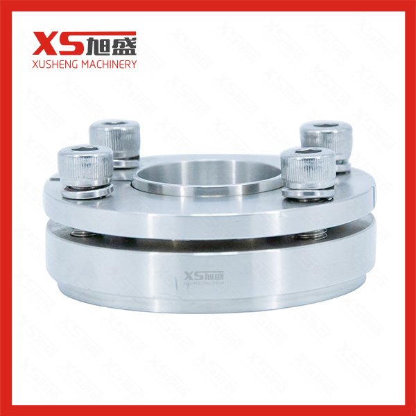 Flange ass&eacute;ptico sanit&aacute;rio de a&ccedil;o inoxid&aacute;vel 304 316L