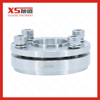 Flange Asséptico Sanitário de Aço Inoxidável 304 316L