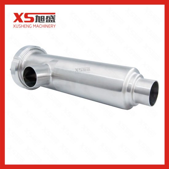 Filtro de filtro de ângulo higiênico de aço inoxidável 316L de 4" com tela de placa perfurada