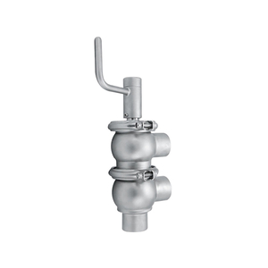 Válvula de desvio de controle de fluxo manual de aço inoxidável