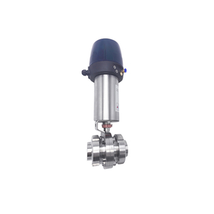 Braçadeira pneumática pneumática de aço inoxidável Válvula Borboleta com Interruptor